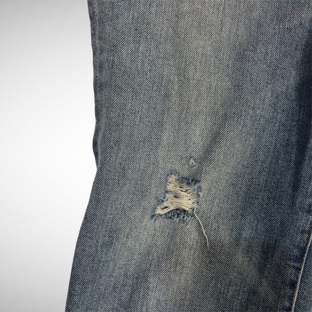 J Crew Light Wash Ripped Slim Boyfriend Jeans Size 29 High Waist - Picture 10 of 13
